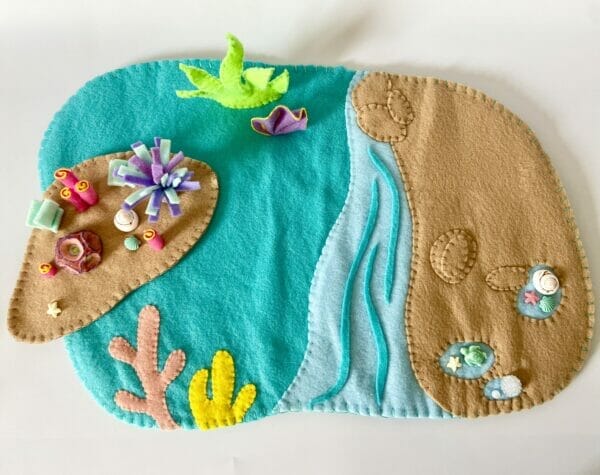 MERMAID GROTTO FELT PLAY MAT