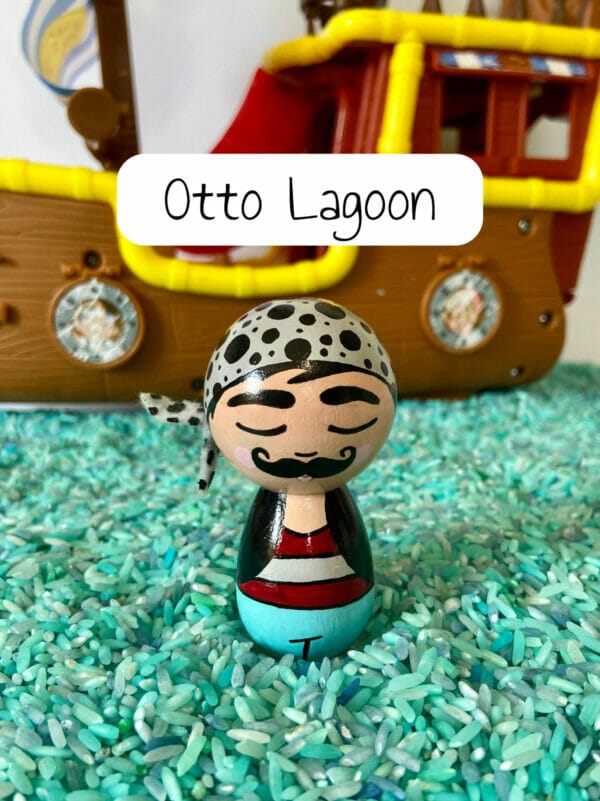 Pirate Wooden Peg Doll - Small World Figurine - Image 17