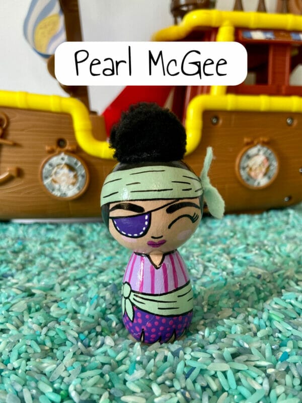 Pirate Wooden Peg Doll - Small World Figurine - Image 20