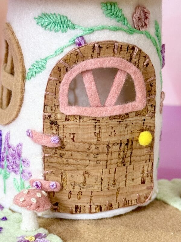 Embroidered Felt Mushroom Fairy House - Image 12