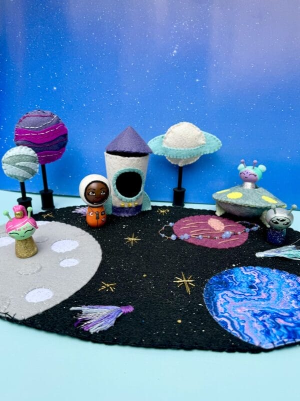 Outer Space Felt Play Mat - Image 10