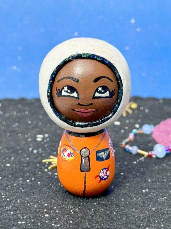 Astronaut Wooden Peg Doll