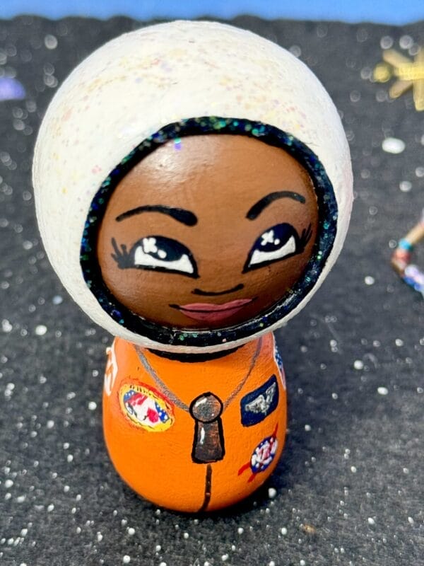 Astronaut Wooden Peg Doll - Image 4